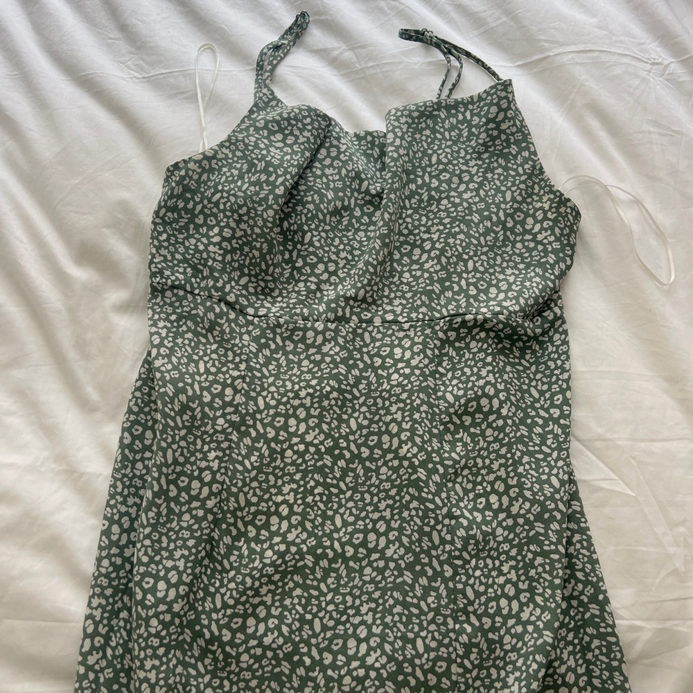 Princess polly green floral maxi dress